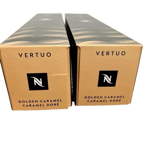 Nespresso Vertuo Golden Caramel Coffee, Lot of 2 20, 10 Count each-  EXP 5/31/24 - Picture 1 of 9